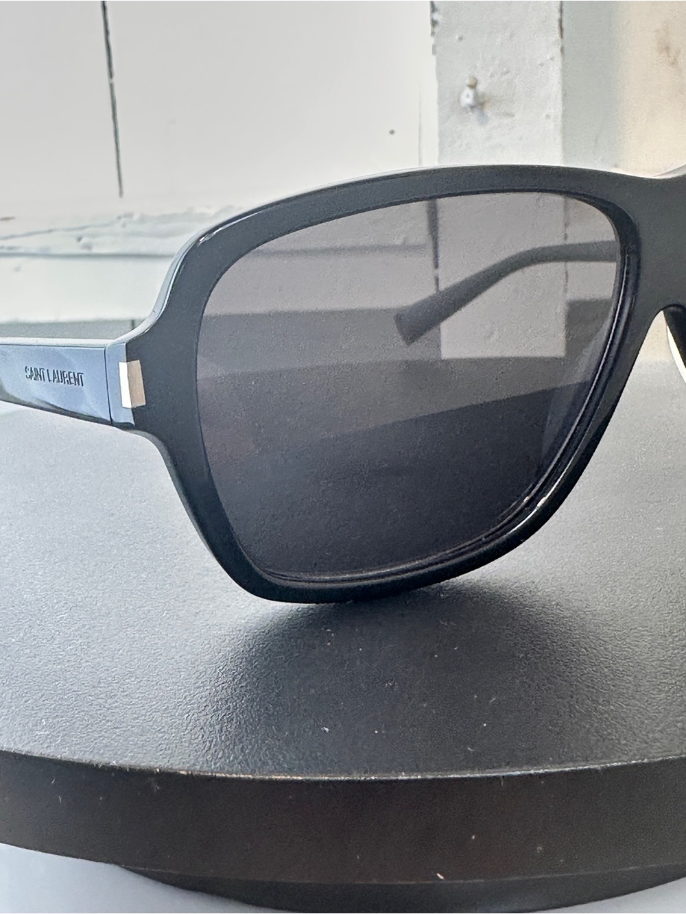 NEW Saint Laurent Aviator Sunglasses Classic Luxe Black Carolyn 609 SL YSL - Picture 9 of 10